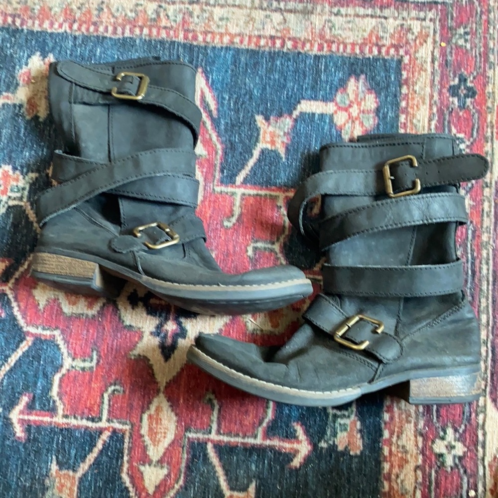 Steve Madden Strappy Moto Boots